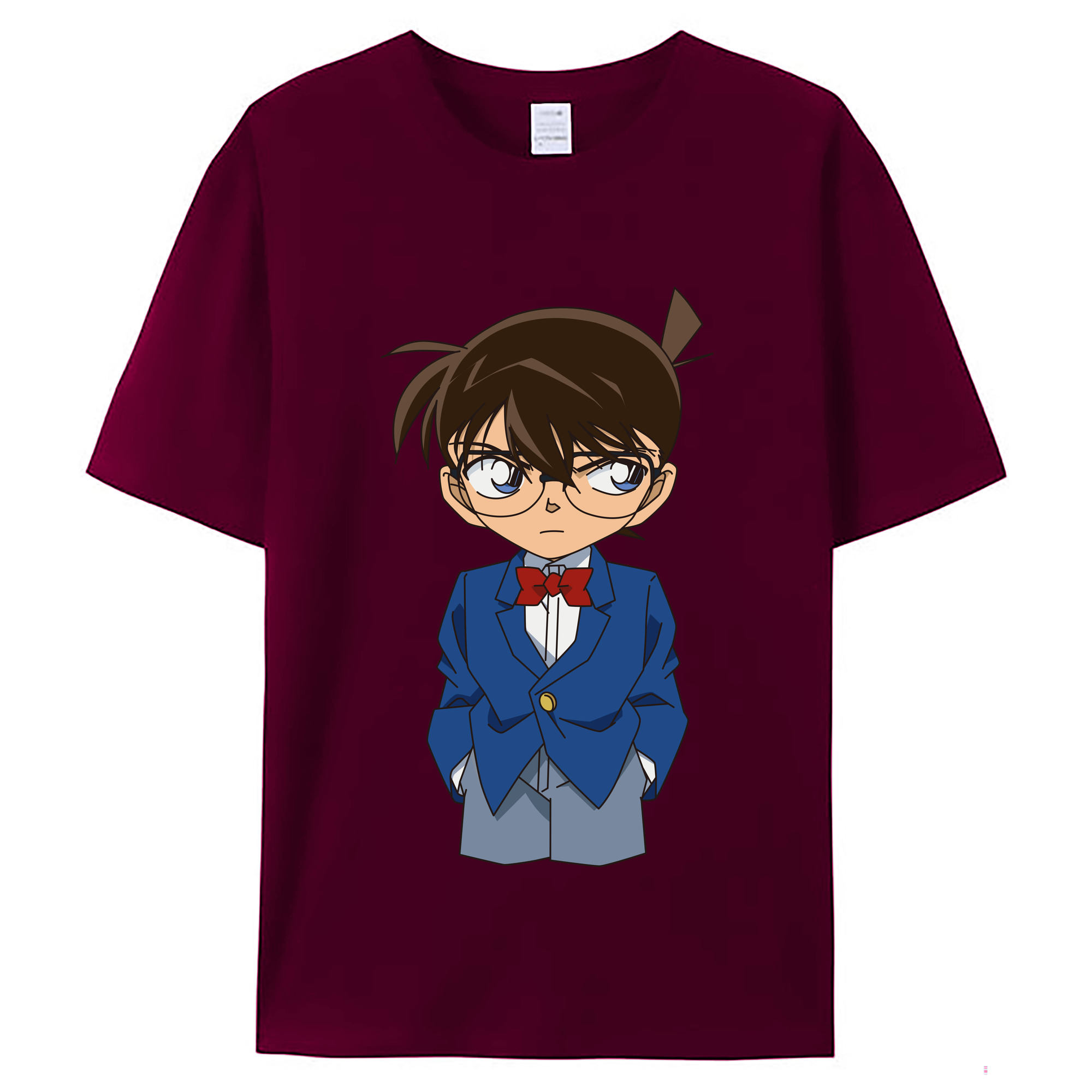 （画像用） 名探偵コナン 江戸川 コナン Detective Conan Conan Edogawa レディースカジュアルプリントTシャツ（綿100％）